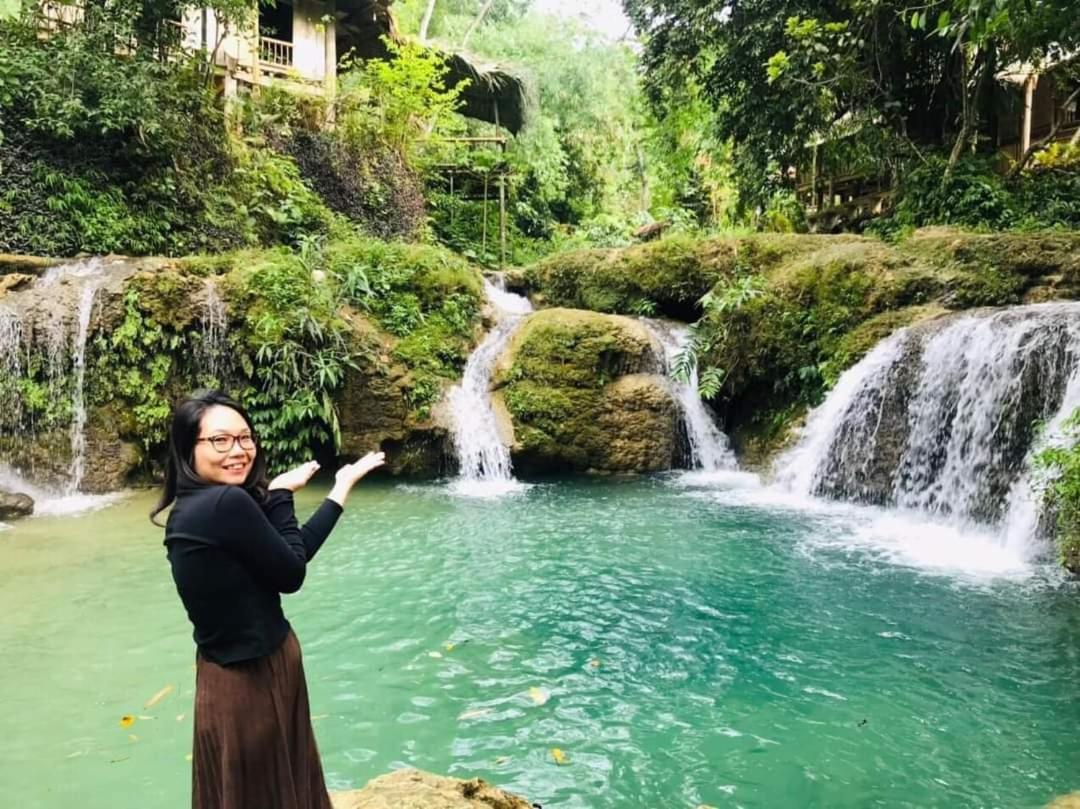 LePont Mu Waterfall Bungalow Hòa Bình Exteriör bild